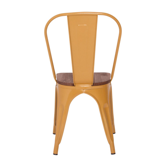 Стул Tolix Wood, золотой Стул Tolix Wood, золотой - фото 5