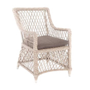 Фотография товара Стул Латте плетеный из роупа, бежевый от компании ChiedoCover.