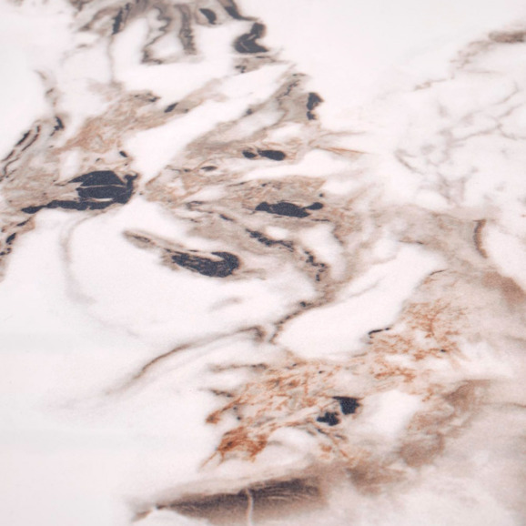 Стол обеденный Aureole, белый мрамор, черный - фото 2