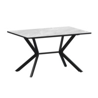 Настоящее фото товара Стол нераздвижной Сири 1200, R20 лавант, черный муар, произведённого компанией ChiedoCover