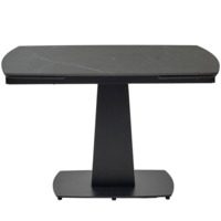 Фотография товара Стол BALDE 140 MATT BLACK MARBLE SOLID CERAMIC / BLACK от компании ChiedoCover.