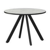 Фотография товара Стол нераздвижной Лаки мини 800мм, серый каспий, черный муар от компании ChiedoCover.