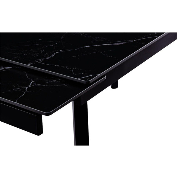 Стол обеденный Shashi Black, керамика, металл, черный - фото 7