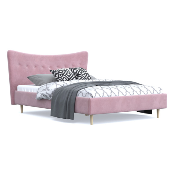 Кровать Финна, Chenille Pink - фото 5