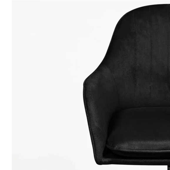 Кресло Сета, пятилучие, черный, велюр - фото 5