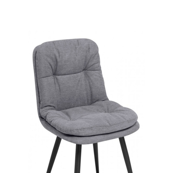 Стул на металлокаркасе Майк темно-серый / черный - фото 5
