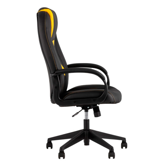 Кресло игровое TopChairs ST-CYBER 8 черный/желтый - фото 3