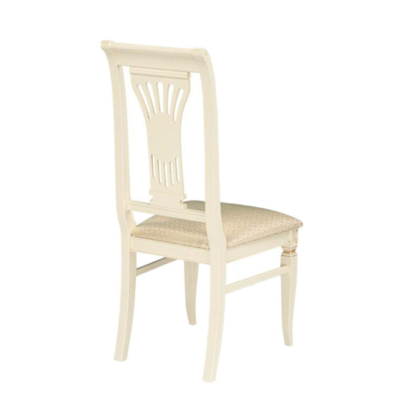 Деревянный стул Roy слоновая кость / золото патина - фото 3