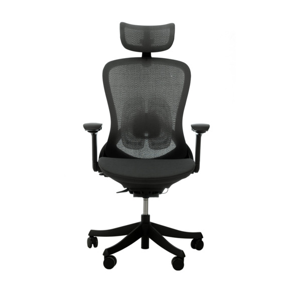 Офисное поворотное кресло Sparx ft-4 enigma black / black, mesh / fabric, черный - фото 3