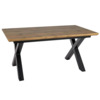 Стол обеденный Glacier, раскладной, дуб артизан, черный Стол обеденный Glacier, раскладной, дуб артизан, черный