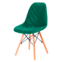 Настоящее фото товара Чехол Е03 на стул Eames, зеленый, произведённого компанией ChiedoCover