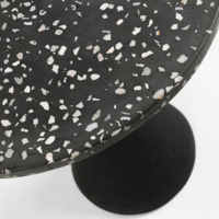 Приставной столик Melano терраццо черный