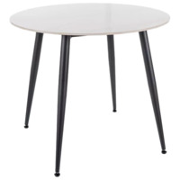 Настоящее фото товара Стол обеденный Integer, белый, черный, произведённого компанией ChiedoCover