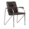Стул Самба-2, экокожа Space Dark Brown, каркас хром