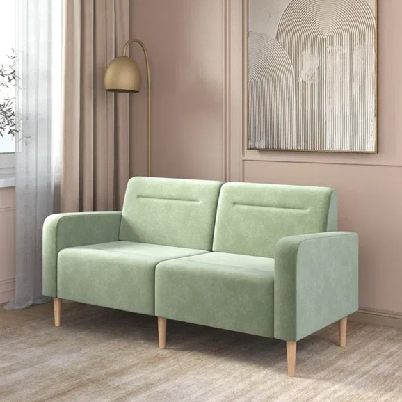 Диван Папилла, велюр, 162 см, оливковый Диван Папилла, велюр, 162 см, оливковый - фото 4