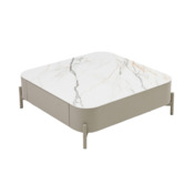 Фотография товара Журнальный стол Эклипс, бежевая матовая керамика от компании ChiedoCover.