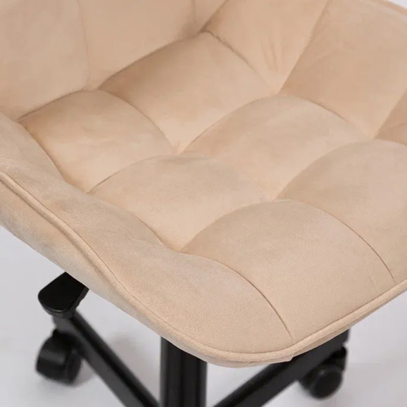 Стул Мускус, пятилучие, велюр, бежевый, черный - фото 7