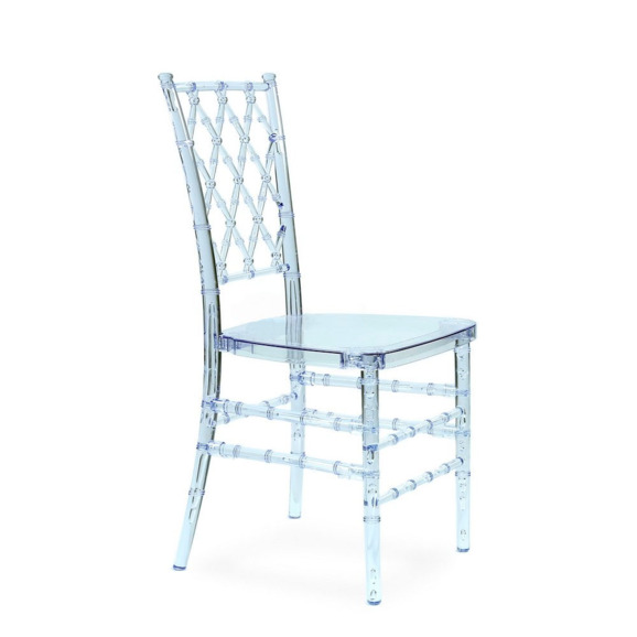 Стул Chiavari Diamond прозрачный банкетный разборный - фото 1