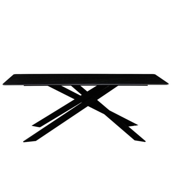 Стол обеденный Austrilia Sand Black 200*80*76, керамика , металл, черный - фото 4