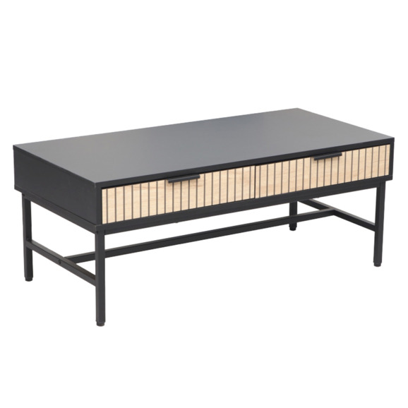 Стол журнальный Therapy, дуб, черный Стол журнальный Therapy, дуб, черный - фото 1