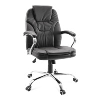 Настоящее фото товара Компьютерное кресло CC60-31, кожзам черный, произведённого компанией ChiedoCover