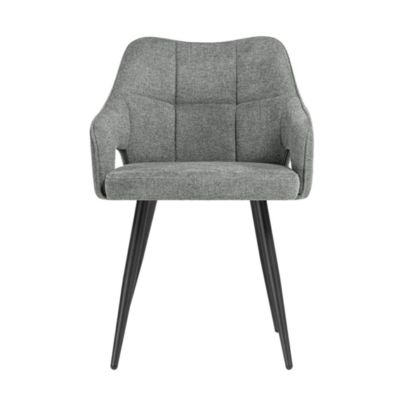 Стул на металлокаркасе Hera dark gray / black Стул на металлокаркасе Hera dark gray / black - фото 2