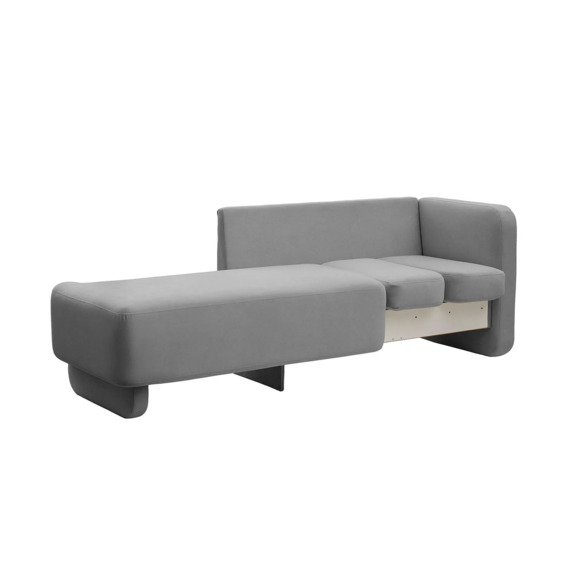 Кушетка-диван Хьюст-1, серый - фото 4