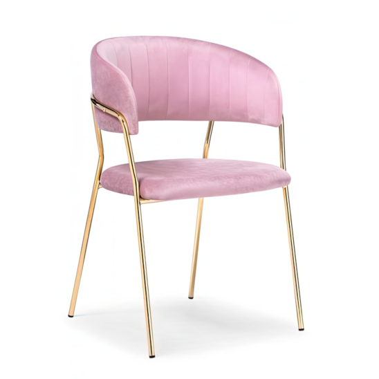 Стул Kamelia pink / gold - фото 1