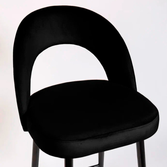Стул Пиннате, барный, черный, велюр - фото 7