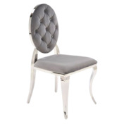 Фотография товара Стул кухонный Aqua, серый, серебряный от компании ChiedoCover.