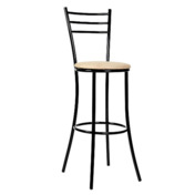 Фотография товара Стул Helmet, каркас черный, экокожа, бежевый от компании ChiedoCover.