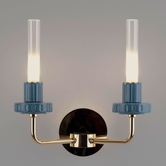 Бра светодиодное Луч 2 Ательери, синий - фото 4