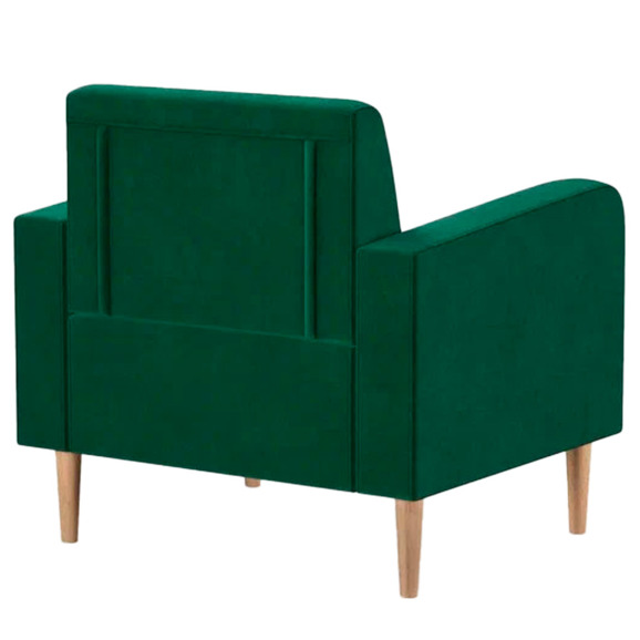 Кресло Папилла, велюр, зеленый - фото 3