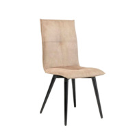 Фотография Стул Дублин, бежевый, черные ножки от производителя ChiedoCover, картинка продукции, реальное фото товара Настоящее фото товара Стул Дублин, бежевый, черные ножки, произведённого компанией ChiedoCover