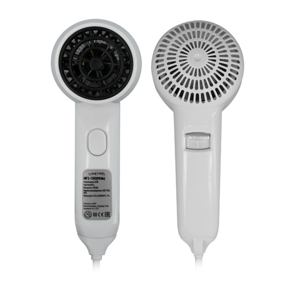 Фен для волос настенный Meyvel MF3-1300 (White) - фото 2