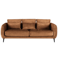 Фотография товара Диван Amsterdam трёхместный, коричневый, черный от компании ChiedoCover.