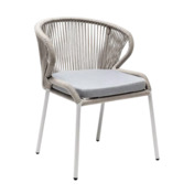 Фотография товара Стул Милан плетеный из роупа, серый меланж от компании ChiedoCover.