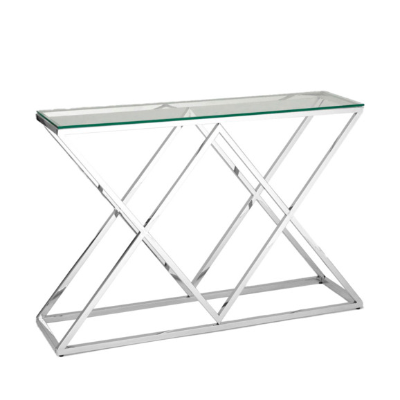 Консольный столик Инсигния 120 x 40 серебро - фото 1