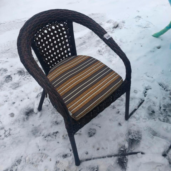 Кресло плетеное Ченнаи, коричневое - фото 4