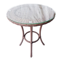 Настоящее фото товара Амбала стол кофейный круглый, коричневый , произведённого компанией ChiedoCover