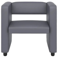 Фотография Кресло Тепал, экокожа, серый Фотография товара Кресло Тепал, экокожа, серый от компании ChiedoCover.