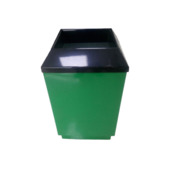 Фотография товара Урна уличная металлическая Метро, зеленая от компании ChiedoCover.