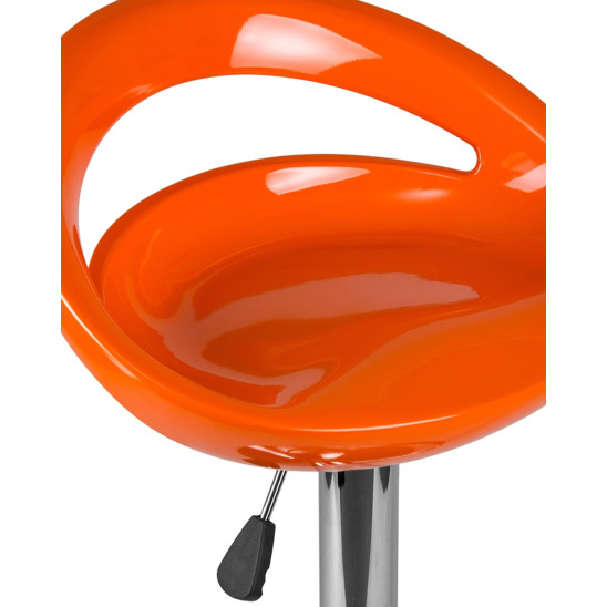 Барный стул Disco, регулируемый, оранжевый - фото 4
