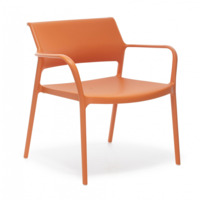 Настоящее фото товара Кресло пластиковое Ara Lounge, оранжевый, произведённого компанией ChiedoCover