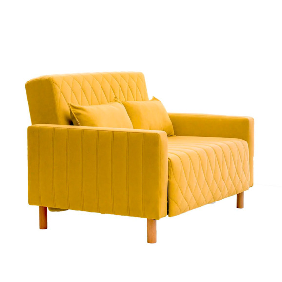 Диван-кровать Митчел Лео 122, желтый - фото 1