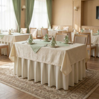 Фотография Комплект мебели и текстиля на 4 персоны, бежевый, зеленый Фотография товара Комплект мебели и текстиля на 4 персоны, бежевый, зеленый от компании ChiedoCover.