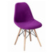 Чехол Е02 на стул Eames, уплотненный, велюр фиолетовый