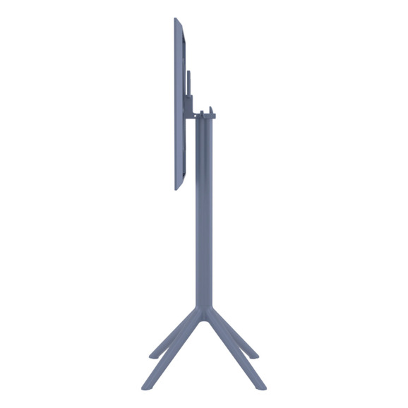 Стол пластиковый барный складной Sky Folding Bar Table 60, темно-серый - фото 8