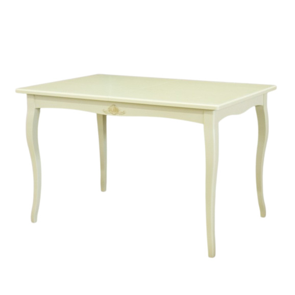 Стол раздвижной Нермани, массив бука, молочный - фото 3