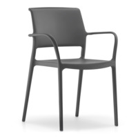 Настоящее фото товара Кресло пластиковое Ara, серый, произведённого компанией ChiedoCover